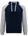 Heren Hoodie Badet Roly SU1058 navy-grijs